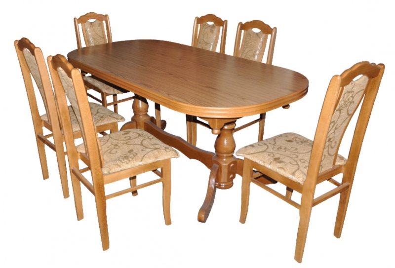 Stół II + 6 krzeseł Waldek