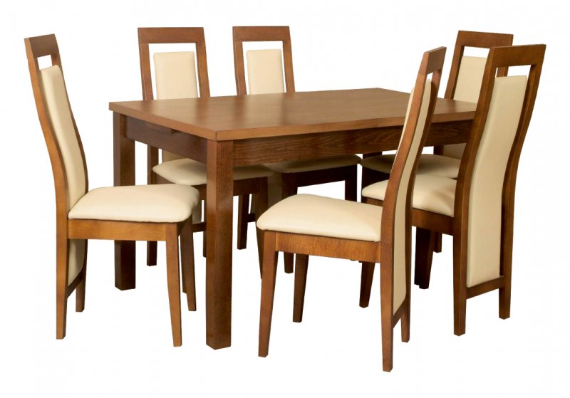 Stół Vengo + 6 krzeseł Basia